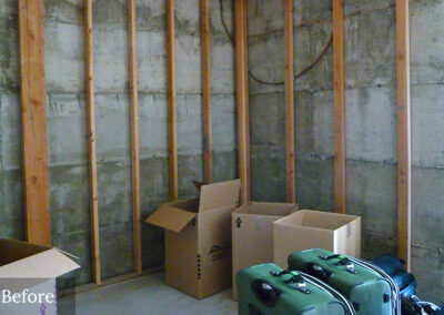 Basement Remodel Before